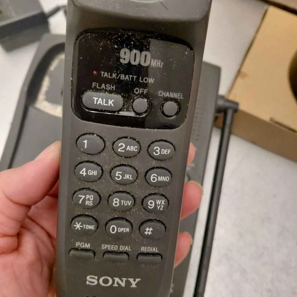 Unisex Sony Cordless Phone with Answering System One Size Gray Black